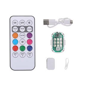 新しいRGBカラーDRL（デイタイムランニングライト）ワイヤレスリモコン航空機ストロボ警告フラッシュドローンパイロットライトType-C - Product Image 1