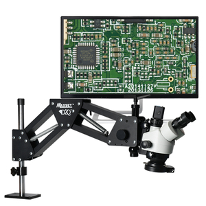 7x-90x trinocular đa hướng kính hiển vi Kính lúp đứng kim cương thiết lập 2K Kính hiển vi máy ảnh cho đồ trang sức công cụ quang học - Product Image 2