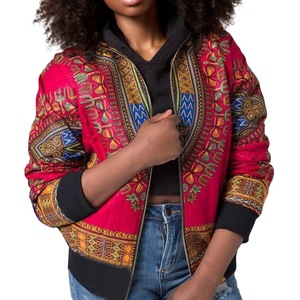 SM92168A Sconto per Ordini all'Ingrosso Giacca Bomber Dashiki Invernale Gialla da Donna Africana Popolare Sehe Fashion - Product Image 5