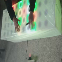 Banc Magique Lumineux pour Enfants : Siège de Parc d'Attractions à Interaction Électrostatique avec Lumières Pixel et Tapis Lumineux Divin