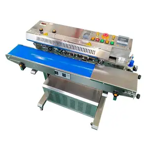sealing machines bags heat sealer with wide sealing band channel heat film sealing machine