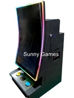 Máquina de Juego con Pantalla Táctil Curva de 23.6 Pulgadas para Bar, Gabinete de Juego de Habilidad Personalizado en Negro para Máquinas de Juego de Arcade