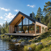 Maisons préfabriquées Power Walls 40 pieds, maison capsule de luxe préfabriquée, maison modulaire préfabriquée, villa de vacances