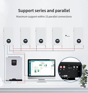 51.2v100ah壁掛け式バッテリーホーム太陽エネルギー貯蔵ソリューションパワーウォールリチウムLiFePO4バッテリー5kwh - Product Image 5
