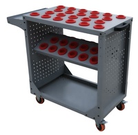 Chariot mobile personnalisé pour porte-outils CNC Armoires de stockage Arbor Chariot à outils CNC