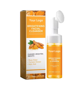 Glow Wash Curcuma Nettoyant pour le visage avec brosse Curcuma Moussant Nettoyant pour le visage pour toutes les peaux en profondeur avec brosse 3.38 FlOz - Product Image 1