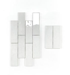 Carrelage mural et de sol en céramique brillant de qualité supérieure - Résistant aux acides - Installation facile pour salle de bain, cuisine, salon |   <span class=keywords><strong>CARIA</strong></span> HOME - Product Image 1