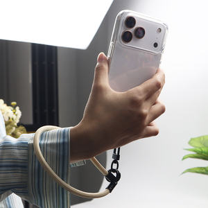 Dragonne de poignet pour téléphone portable, <span class=keywords><strong>sangle</strong></span> d'extérieur avec coussinet de protection, bracelet court simple pour smartphone, cordon de suspension, lanière de poignet, porte-clés - Product Image 6