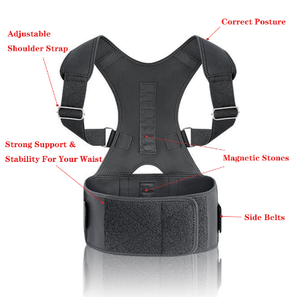 मेडिकल डॉक्टर सलाह यूनिक कंधे की पीठ का समर्थन कमर के ब्रेस नेफ्रोन मुद्रा सुधार के लिए - Product Image 4