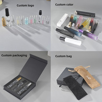 Flacons de parfum portables vides avec logo personnalisé, 3 ml, 5 ml, 10 ml, 20 ml, 30 ml, flacons d'échantillon de voyage, stock disponible, boîte cadeau disponible
