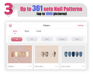 Imprimante à ongles de bureau 2026 en promotion, en ABS et PC, compatible prises US/IT, pour salon et usage domestique, conception d'art d'ongles 3D DIY - Product Image 5