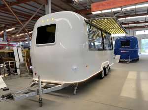 Chariot de restauration <span class=keywords><strong>mobile</strong></span> en acier inoxydable pour salles de sport, cours de fitness en extérieur, repas post-entraînement, bonbons, chips, smoothies protéinés pour la santé - Product Image 3