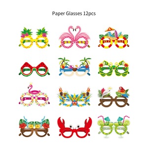 Nuevo Set de Artículos para Fiesta Hawaiana de Verano para Niños con Diseño de Piña y Flamenco - Product Image 5