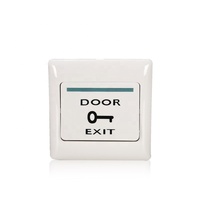 Tombol Keluar Pintu Elektronik DFD E6 36V 0.1A 1NO NC IP65 Terminal PCB Plastik CE FCC untuk Kontrol Akses Kebakaran Kantor