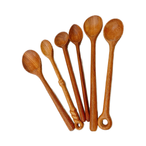 ชุดช้อนตักเกลือทำจากไม้เล็กๆธรรมชาติชุดของขวัญช้อนไม้บีชแบบคละแบบเครื่องใช้ในบ้าน3ชิ้น - Product Image 1