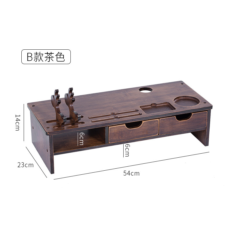 Deer-shaped double drawstring walnut color - Dongxu