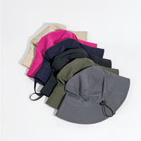 Chapeau Bob Imperméable à Séchage Rapide avec Cordon de Serrage Ajustable, Logo Personnalisé, Protection UV, Pliable, Unisexe