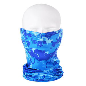 Bandeau cache-cou en soie glacée pour le cyclisme, la pêche, les sports de plein air, unisexe, adulte, couleur unie, camouflage, noir, bleu - Product Image 5