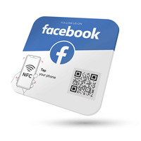 Venta al por mayor 13,56 Mhz NFC 213/215/216 programa Google NFC revisión etiqueta acrílico NFC tarjeta