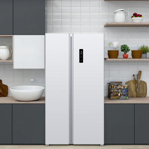 Best Selling 15.6 Cuft 110V/60Hz White PCM Finishing No Frost Side-By-Side Door Freezer <b>Refrigerator</b> Plastic Home Use - Product Image 3