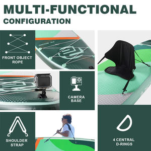 Coussin de siège gonflable réglable en hauteur pour Stand-Up Paddleboard, adapté à toutes les utilisations sur lacs, rivières, planches de surf et pour le canoë. - Product Image 2