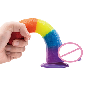 Yumuşak Silikon Gerçekçi Kadın Oyuncağı Yeni Düzensiz Işıklı Tasarım Büyük Penis Yetişkin Seks Ürünleri - Product Image 4