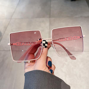 Gafas de sol polarizadas unisex Qianai, montura blanca, lentes marrones, protección UV400, diseño cuadrilateral I5-22015 - Product Image 5