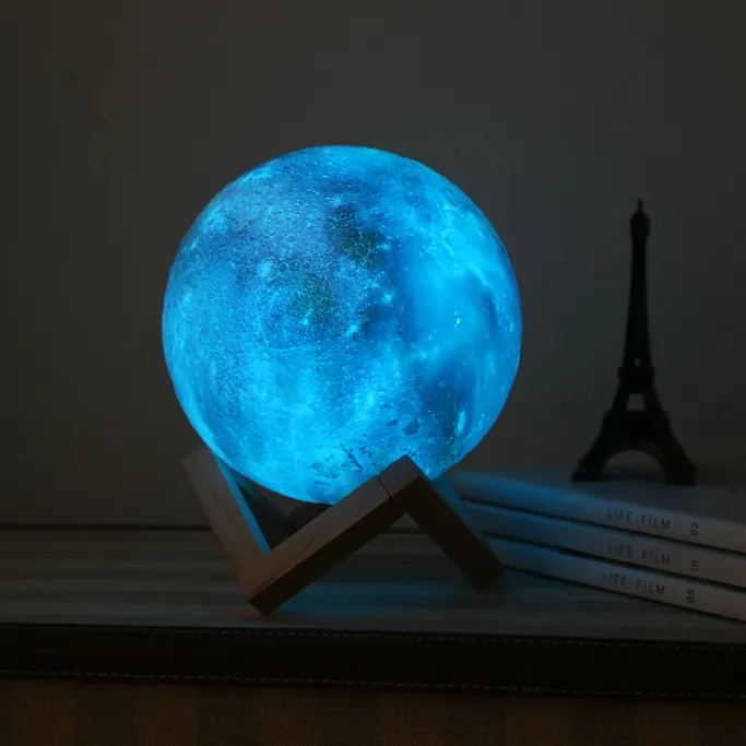 Перезаряжаемая прикроватная лампа в виде звездного неба, маленькая ночная лампа с заряжаемой планетой, креативный подарок, сенсорный светильник в стиле знаменитостей из Интернета Instagram