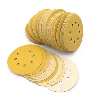 Disque de ponceuse doré Disque de ponçage abrasif doré de 5 pouces avec crochet et boucle ou disque PSA - Product Image 3