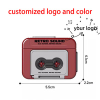 Porte-clés avec cassette vocale personnalisée, logo personnalisé, 30s/60s, cassette vocale OEM, message sur cassette, porte-clés pour cadeau de fête