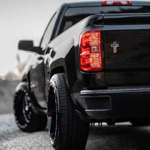 GREPAS подарки Крест Христианский автомобиль эмблема патриотический флаг США цинковый сплав 3D значок с 3 м клейкой - Product Image 4