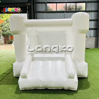 Mini château gonflable blanc, château gonflable pour sauter, maison de rebond à bas prix
