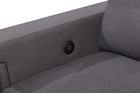 Canapé double de qualité supérieure avec lit escamotable et rangement, porte-gobelet USB, gain de place, petit canapé familial, ensemble de meubles