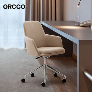 Silla de Escritorio Giratoria Ergonómica Ajustable en Altura, Tapizada, para Habitación de Hotel, Sala de Conferencias, Suite de Negocios, Muebles de Descanso - Product Image 1