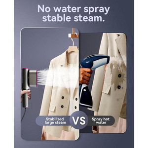 Hochleistungs-Dampfglätter 1200W, tragbarer Handdampfglätter mit 100ml Wassertank für faltbares Reisen und den Heimgebrauch - Product Image 4