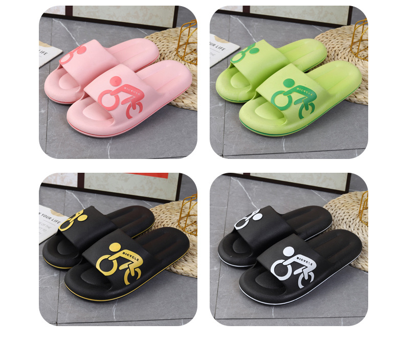 Promotional Slippers Bath Slides EVA Soft Non-slip Couple Sleepers Shoes Women Slipper