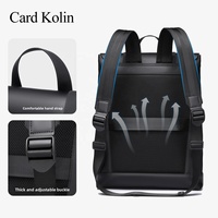 Sac à dos d'ordinateur Kolin authentique unisexe en polyester Oxford 36-55L respirant haut de gamme pour affaires et voyages avec bretelles à coussin d'air