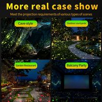 Proyector Láser LED Dinámico a Prueba de Agua, Proyector Láser Tipo Luciérnaga para Iluminación de Paisajes, Decoraciones Navideñas, Jardín, E27, IP65, Blanco