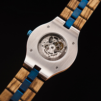 Montre analogique en bois automatique de luxe à mouvement vintage d'origine chinoise à livraison rapide pour hommes