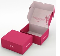 Boîte d'expédition en carton ondulé de luxe personnalisée avec impression, gaufrage, revêtement UV et pelliculage mat pour emballage cadeau coloré
