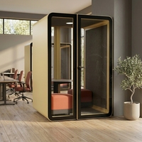 Cabine insonorisée UNIBOOTH de classe A, ignifuge ASTM-E84, avec système de ventilation haute efficacité pour espace de coworking, vente en gros