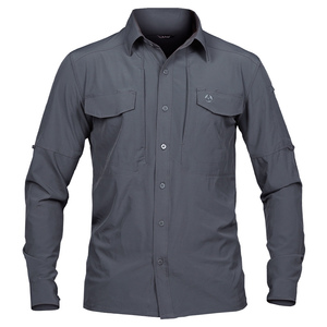 Áo Sơ Mi Nam Chiến Thuật S. Archon Áo Dài Tay Mặc Thường Ngày Ngoài Trời Có Khuy Mỏng Thoáng Khí Đi Săn Nhiều Túi - Product Image 1