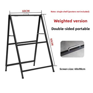 Exhibidores de Carteles Portátiles Personalizados con Marco en A, de Metal, de Doble Cara, para Exteriores, de 24 x 36 Pulgadas, Soporte para Carteles de Acera - Product Image 4