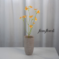 FONG IAN Bouquet de fleurs artificielles de pensée pour décoration extérieure, jardin, maison, bureau, mariage, fête des mères, Noël, remise de diplôme, Pâques