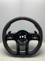 Volant sport Mercedes-Benz W124 en cuir avec rayons en fibre de carbone - 4/3 rayons - Compatible avec les classes E/S/G/C (W204/S320)