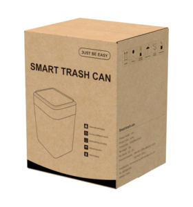 <span class=keywords><strong>Poubelle</strong></span> rectangulaire double 17L seau à couches à double couvercle pour cuisine salle de bain bureau-technologie de capteur de bac de stockage de recyclage ABS - Product Image 6