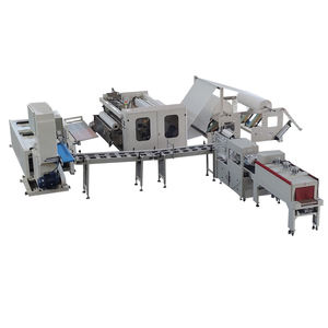 خط إنتاج أوتوماتيكي بالكامل للفائف ورق التواليت مع آلة إعادة اللف وقاطع أوتوماتيكي وآلة تغليف أوتوماتيكية للورق - Product Image 1