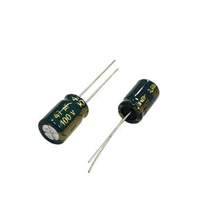 Condensateur électrolytique en aluminium 100V47UF DIP, volume 10 * 16MM 47UF100V - Product Image 1