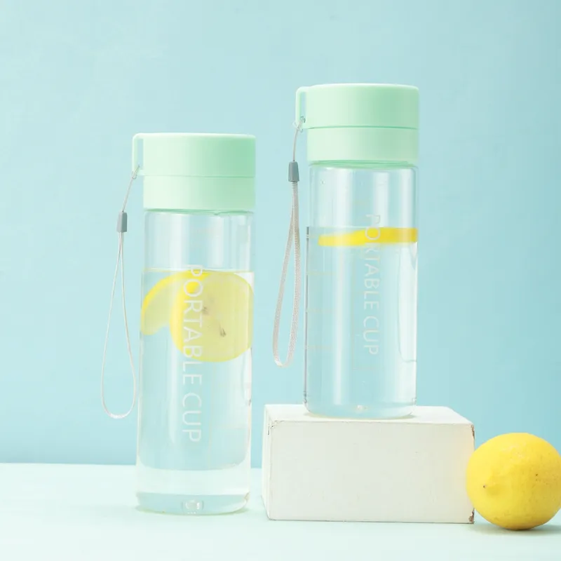 Toptan ucuz açık spor su ısıtıcısı plastik bardak büyük kapasiteli BPA ücretsiz spor motivasyon su şişesi ile zaman işaretleyici