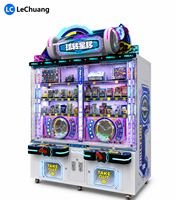 LECHUANG Máquina de Juego de Grúa con Monedas Reacondicionada, Equipo de Arcade Comercial para Centros de Entretenimiento Familiar